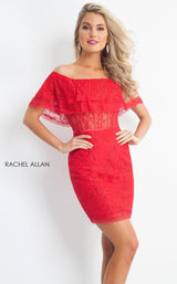 2 of 8 Rachel Allan L1191 Dress Red