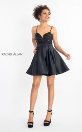 1 of 8 Rachel Allan L1207 Dress Black