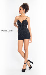 4 of 8 Rachel Allan L1207 Dress Black