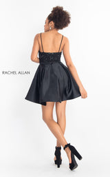 7 of 8 Rachel Allan L1207 Dress Black