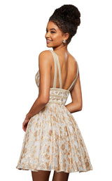 3 of 8 Sherri Hill 52965 Ivory-Gold