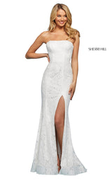 1 of 6 Sherri Hill 53358 Ivory