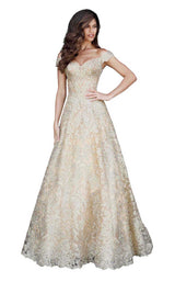 14 of 36 Sherri Hill 51573 Gold