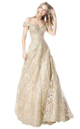 6 of 36 Sherri Hill 51573 Gold