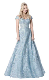 7 of 36 Sherri Hill 51573 Light Blue