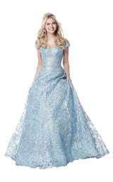 10 of 36 Sherri Hill 51573 Light Blue