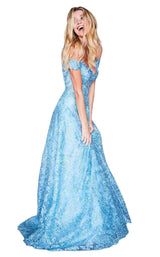 15 of 36 Sherri Hill 51573 Light Blue