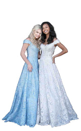 13 of 36 Sherri Hill 51573 Light Blue