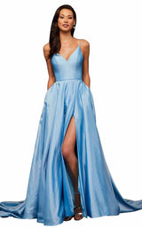 3 of 18 Sherri Hill 52245 Light Blue