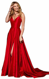 6 of 18 Sherri Hill 52245 Red