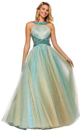 1 of 6 Sherri Hill 52403 Light-Blue-Gold