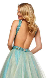 6 of 6 Sherri Hill 52403 Light-Blue-Gold