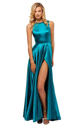 4 of 24 Sherri Hill 52407 Turquoise