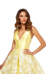 4 of 6 Sherri Hill 52458 Yellow