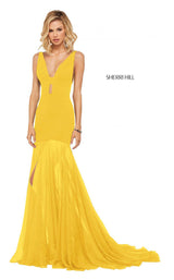 4 of 12 Sherri Hill 52606 Yellow