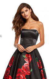 12 of 18 Sherri Hill 52722 Black Print