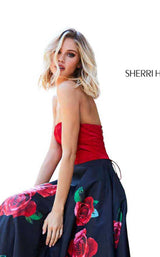 14 of 18 Sherri Hill 52722 Black-Red-Print