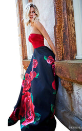 7 of 18 Sherri Hill 52722 Black-Red-Print