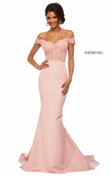 6 of 18 Sherri Hill 52874 Blush