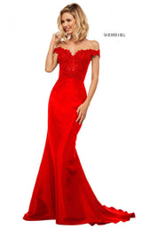 1 of 18 Sherri Hill 52874 Red