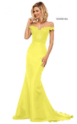 4 of 18 Sherri Hill 52874 Yellow