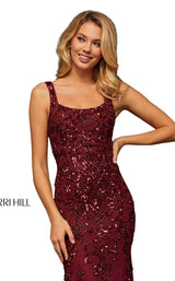 16 of 26 Sherri Hill 52925 Burgundy