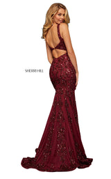 10 of 26 Sherri Hill 52925 Burgundy