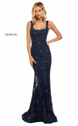 4 of 26 Sherri Hill 52925 Navy