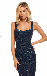 17 of 26 Sherri Hill 52925 Navy