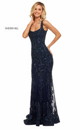 9 of 26 Sherri Hill 52925 Navy