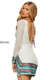 13 of 14 Sherri Hill 52941 Ivory Multi