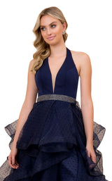 6 of 8 Nox Anabel T256 Dress Navy