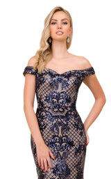 3 of 4 Nox Anabel T310 Dress Navy-Blue