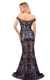 2 of 4 Nox Anabel T310 Dress Navy-Blue