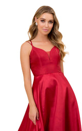 9 of 12 Nox Anabel T406 Dress Burgundy