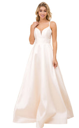 1 of 12 Nox Anabel T406 Dress Cream