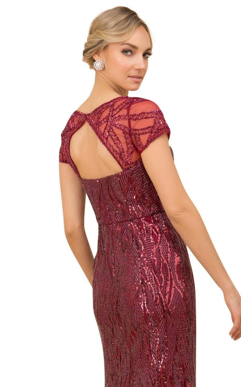 Nox Anabel T419 Dress Burgundy