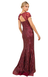 6 of 12 Nox Anabel T419 Dress Burgundy