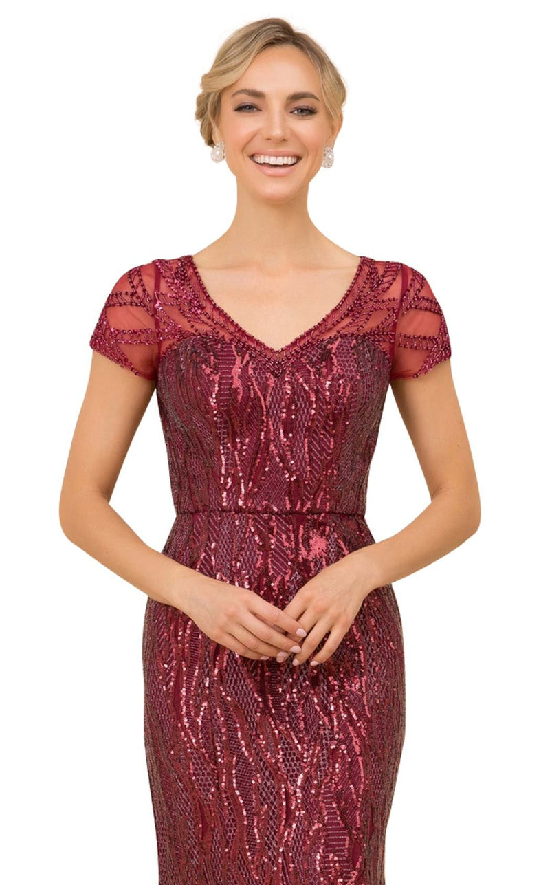 Nox Anabel T419 Dress Burgundy