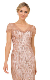 7 of 12 Nox Anabel T419 Dress Rose-Gold