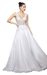 1 of 2 Cinderella Divine TY12 Dress Off-White