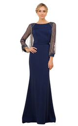 1 of 8 Nox Anabel Y410 Dress Navy-Blue